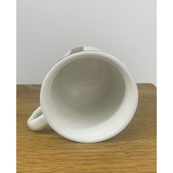 Pottery Barn Tartan Plaid Letter R Monogram Inital Mug 2017 Retired Gold Classic - Picture 7 of 10